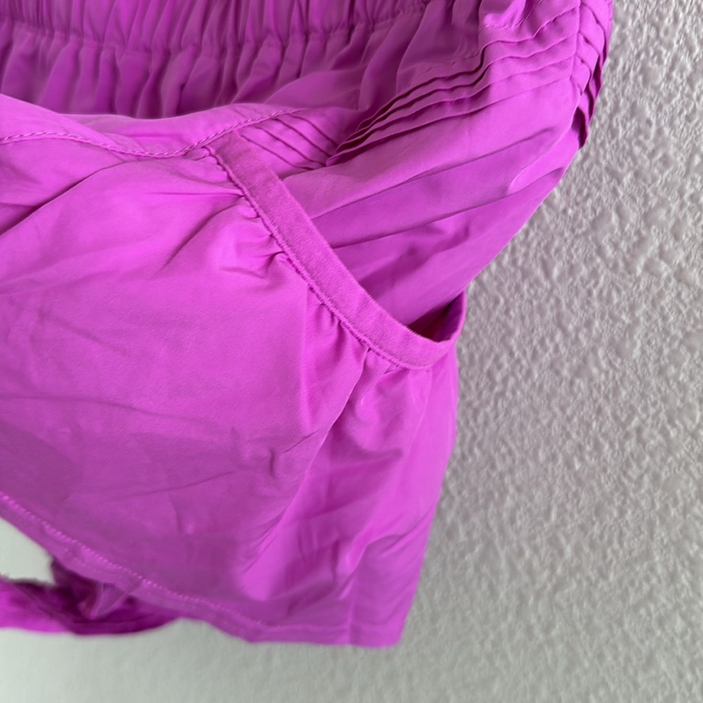Free People Get You Flirt on Shorts Pink Ruffle Athleisure Active Medium - Picture 6 of 8
